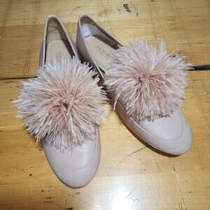 Michael Kors Fara Pom Loafer Size 6.5 M FARA LOAFER Genuine Leather